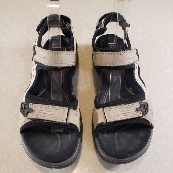 ECCO Yucatan Offroad Sport Sandals Women’s EU 38 / US 7.5 Beige Black Rugge - Picture 2 of 7